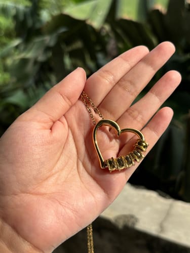 Personalized Heart Bead Necklace 25 ziella find